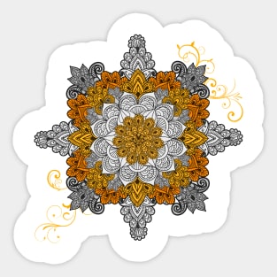 Mandala - Silver & Gold Sticker